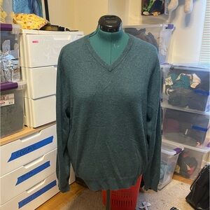 Knit Teal cashmere sweater club room estate cashmere size Large